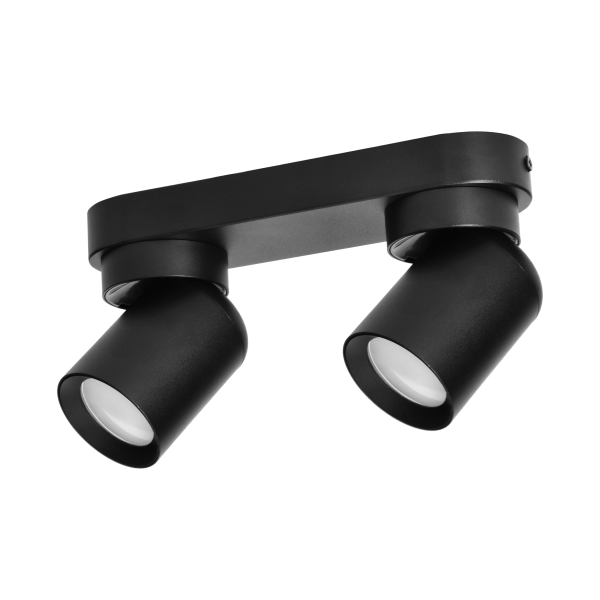 MALTA SP 2, wall and ceiling light, GU10 max. 2x12W, IP20, black MALTA SP 2, wall and ceiling light, GU10 max. 2x12W, IP20, black